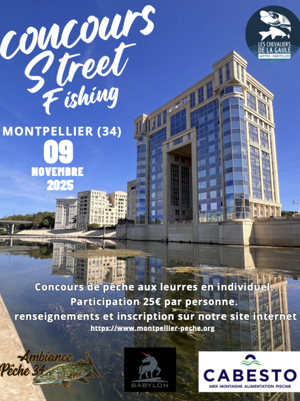 Affiche concours street fishing